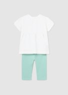 MAYORAL t-krekls ar īsam piedurknēm + legini 4L, agate, 1736-52