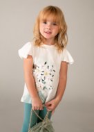 MAYORAL t-krekls ar īsam piedurknēm + legini, mint, 3.724-86, 110  cm