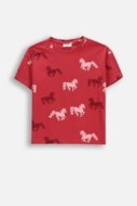 COCCODRILLO t-krekls ar īsam piedurknēm, sarkani, WC6143201GGK-017-110, 110 izmērs