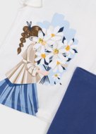 MAYORAL t-krekls ar īsam piedurknēm + legini, porcelain, 3.724-88, 104  cm