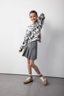 COCCODRILLO svārki RAVE GIRL JUNIOR, pelēks, ZC5125201RGJ-019-140, 140 cm