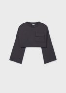 MAYORAL džemperis ar t-krekls bez piedurknēm, charcoal, 6.402-91, 140 cm