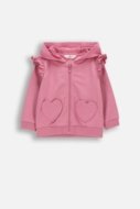 COCCODRILLO džemperis ar rāvējslēdzēju ar kapuci, rozā, WC6132401HGN-007-062, 62 izmērs