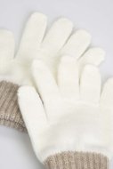 COCCODRILLO cimdi ACCESSORIES WINTER GIRL, ecru,  ZC3360305AWG-003