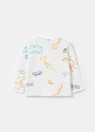 OVS t-krekls ar garām piedurknēm, balti, , 0019052