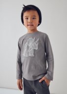 MAYORAL t-krekls ar garām piedurknēm, grey, 4.088-35, 10 cm