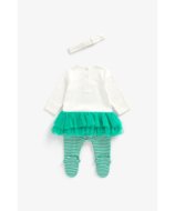 MOTHERCARE zīdaiņu kombinezons + galvas saite, ZC362