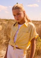 MAYORAL blūze ar t-krekls bez piedurknēm, vanilla, 6.159-57, 170 cm