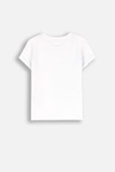 COCCODRILLO krekls ar īsām piedurknēm BASIC GIRL, baltā, XCX143201BAG-001-110, 110 cm