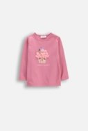 COCCODRILLO t-krekls ar garām piedurknēm, rozā, WC6143101HGN-007-068, 68 izmērs