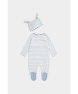 MOTHERCARE zīdaiņu kombinezons + cepure, CB757