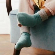 STEVEN zeķes ar neslīdošu pēdu ABS, zilas, 155-017 20-22