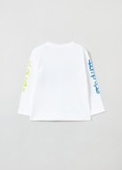 OVS BOY9-36M T-SHIRT L/S 2M 30-36 WHITE 001819384
