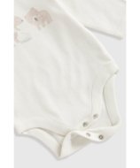 MOTHERCARE krekls ar garām piedurknēm, bēšs krekls un snuķis , GF294