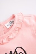 COCCODRILLO bodijs HEARTS GIRL NEWBORN, powder pink, ZC4112103HGN-033-086, 86 cm