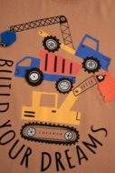 COCCODRILLO t-krekls CITY BUILDER BOY KIDS, brūns, ZC5143202CBK-018-116, 116 cm