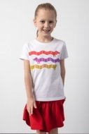 COCCODRILLO t-krekli ACADEMY GIRL KIDS, baltā, cm