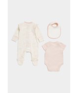 MOTHERCARE zīdaiņu kombinezons, bodijs ar īsam piedurknēm un lacīte, FB429