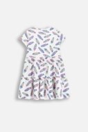 COCCODRILLO kleita ar īsam piedurknēm, balta, WC6129202VGB-022-146, 146 izmērs