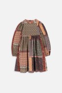 COCCODRILLO kleita ar garām piedurknēm COSY GIRL JUNIOR, multicoloured,  ZC3128103CGJ-022