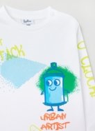 OVS BOY9-36M T-SHIRT L/S 2M 30-36 WHITE 001819384