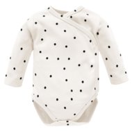 PINOKIO bodijs ar garām piedurknēm un pogām TRES BIEN, ecru, 56 cm, 1-02-2401-04-1056