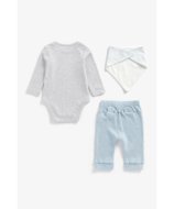 MOTHERCARE bodijs ar garām piedurknēm + džogera bikses + lācītes , ZA244