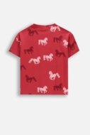 COCCODRILLO t-krekls ar īsam piedurknēm, sarkani, WC6143201GGK-017-110, 110 izmērs