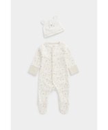MOTHERCARE zīdaiņu kombinezons + bērnu cepure, EB652