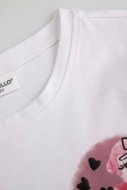 COCCODRILLO t-krekli CRAFT PUNK GIRL KIDS, balts, ZC5143201CGK-001-116, 116 cm