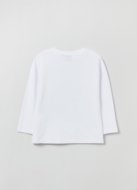OVS BOY3-10Y T-SHIRT L/S 2H 9-10 WHITE 001894859