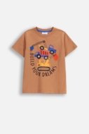 COCCODRILLO t-krekls CITY BUILDER BOY KIDS, brūns, ZC5143202CBK-018-116, 116 cm