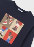 MAYORAL  krekls ar garām piedurknēm 8E, tumši zils, 7046-71