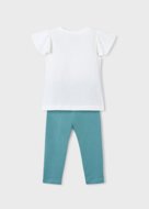 MAYORAL t-krekls ar īsam piedurknēm + legini, mint, 3.724-86, 110  cm