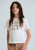 MAYORAL t-krekls ar īsam piedurknēm, bone, 6.005-89, 140 cm