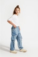 COCCODRILLO džogera bikses JEANS COLLECTION GIRL, zilas, ZC4123103JCG-014-164, 164 cm