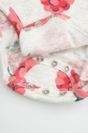 COCCODRILLO smilškrāsas krekls ar garām piedurknēm MAXITROPIC GIRL NEWBORN, pelēks, WC5112101MGN-019-086, 86 cm