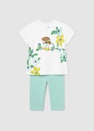 MAYORAL t-krekls ar īsam piedurknēm + legini 4L, agate, 1736-52