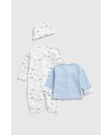 MOTHERCARE zīdaiņu kombinezons, kardigāns un cepure, GF269