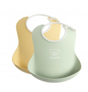 BABYBJÖRN lacīte ar kabatiņu 2gab., Powder Yellow / Powder Green