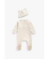 MOTHERCARE zīdaiņu kombinezons + cepure, BB766