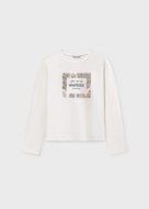 MAYORAL t-krekls ar garām piedurknēm, cream-nude, 7.018-88, 16 cm