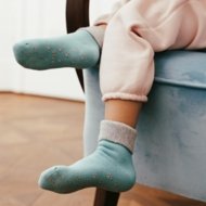 STEVEN zeķes ar neslīdošu pēdu ABS, zilas, 155-017 20-22