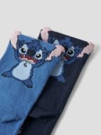 NAME IT STITCH zeķes, 13251990-282D3C 25-27 cm