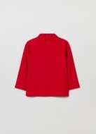 OVS BOY9-36M T-SHIRT L/S 2H 12-18 RED 001926487