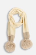 COCCODRILLO šalle ACCESSORIES WINTER GIRL, krēmveida, ZC5369101AWG-002-000