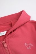 COCCODRILLO džemperis ar rāvējslēdzēju ar kapuci, sarkans, WC6132401GGK-017-104, 104 izmērs