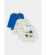 MOTHERCARE t-krekls ar garām piedurknēm, 3 gab., CB055