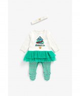 MOTHERCARE zīdaiņu kombinezons + galvas saite, ZC362