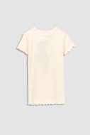 COCCODRILLO t-krekls ar īsam piedurknēm BASIC GIRL, ecru, WC3143202BAG-003